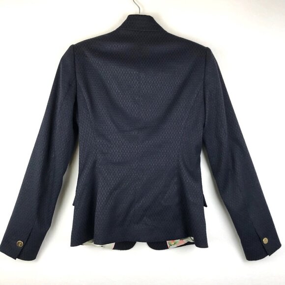 Ted Baker Black Reiko Blazer  Size 1 (US 4) - Picture 2 of 11